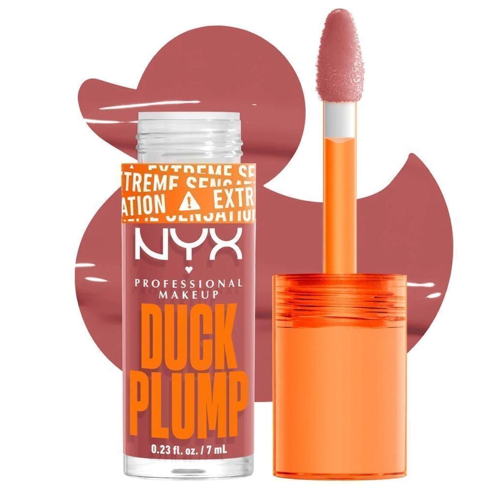 🦋 NYX 03 - NUDE SWINGS WARM NUDE DUCK PLUMP HIGH PIGMENT PLUMPING LIP GLOSS